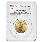2021 1/2 oz American Gold Eagle (Type 1) MS-70 PCGS (FDI)