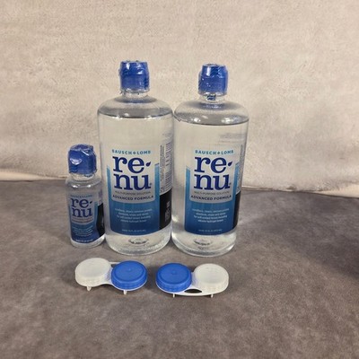 Bausch Lomb Renu Advanced Formula Multi Purpose Solution 16ozx2 & Travel Size2oz