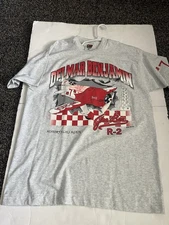Vintage 90S Gee-Bee R-2 T-Shirt Signed By Delmar-Benjamin '96  Large Grey