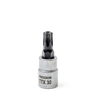 Proxxon 23762 Ttx-Einsatz TTX 30 Sockel Aus Crv-Stahl 33Mm (Tamper-Resistant)