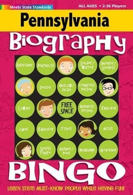 Pennsylvania Biography Bingo Game by Gallopade International Hardcover Book