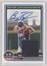 2023 USA Baseball Stars & Stripes Signature Materials Brady Tygart Auto 00jz