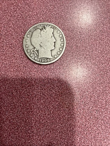 1908-O Barber Or Liberty Head Half Dollar