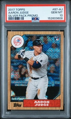 2017 Topps Silver Pack Promo #87-AJ Aaron Judge New York Yankees PSA 10