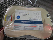 Snuggle Me Curve Lite Lounger Organic Cotton Baby Beige Cream Sand Brand New 