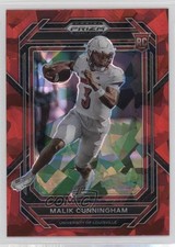 2023 Panini Prizm Draft Picks Red Ice Prizm Malik Cunningham #112 1fa0