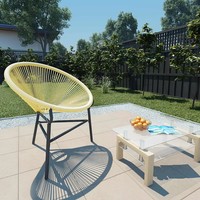 Gartenstuhl Acapulco Poly Rattan Beige Terrasse Balkon Outdoor