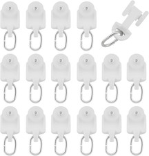 50PCS Curtain Glider Hooks, Track Rail Runner, Mute Wheel Rollers, Ball Pulley W