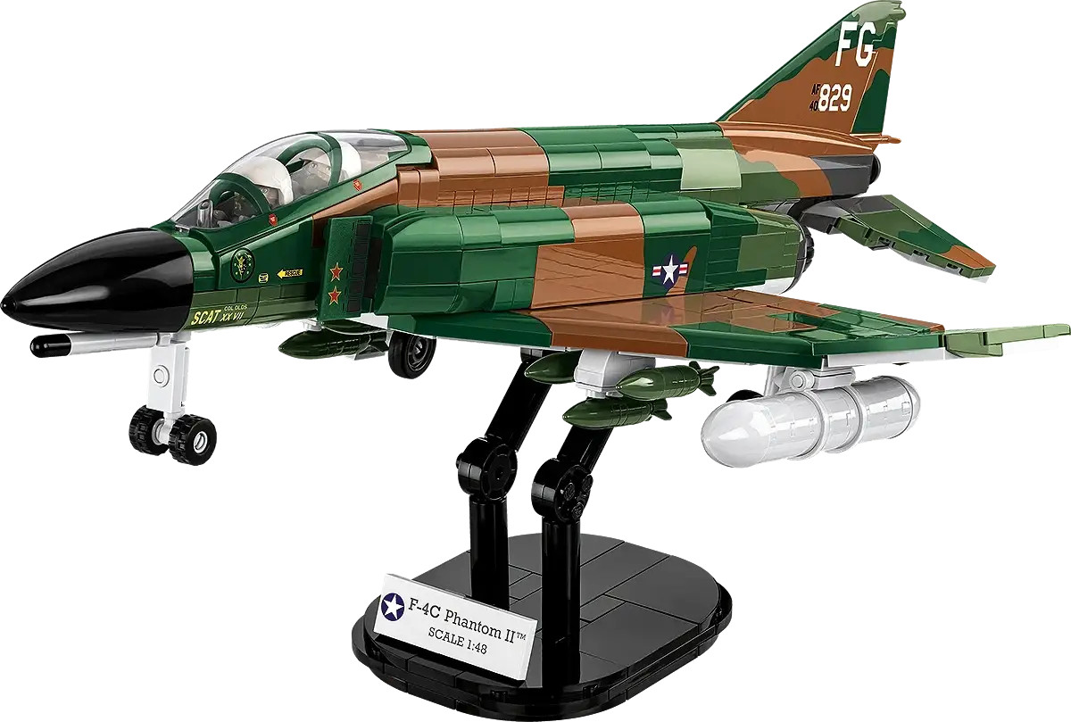 COBI-2427 Vietnam War F-4F Phantom II Aeroplane Building Brick Model 738pcs