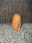 Vintage Frankoma Pottery Native American Chief Brown
