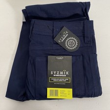 New Syzmik Womens Navy Bio Motion Taped Cargo Stretch Work Pants Size 6 NWTJL206