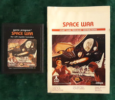 1978 Atari CX-2604 Space War Game Cartridge w/ Manual - Tested and Works