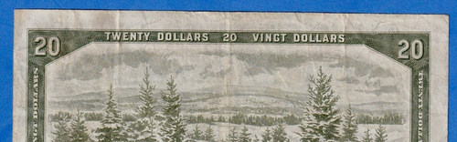 Canada $20 1954 BC-41a / P-80a - QE II - Circulated Note L/E 2122055 - Foto 4 di 4
