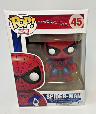 Funko Pop The Amazing Spider-Man 2 #45 - Spider-Man Vinyl Bobble Head VAULTED!!!