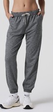 Vuori Boyfriend Joggers Women s M Gray Heather Athletic Lounge Pants 28 EUC