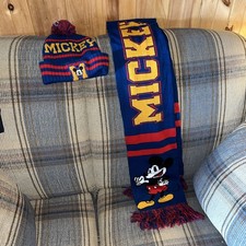 Adult Mickey Mouse Sticking Cap And Scarf