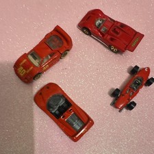 Hot Wheels Ferrari Diecast 4-Car Lot Red 1988 Ferrari 512M Opening Hood Vintage
