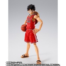 S.H. Figuarts ONE PIECE NBA Monkey D. Luffy Chicago Bulls Ver. Action Figure PSL