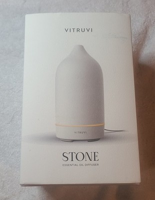 Vitruvi Stone Essential Oil Diffuser - White,, Used