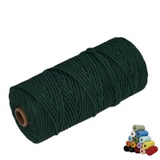 Macrame Cord, 3mm x 109Yards,Colorful Cotton Cord,Natural Cotton Macrame Rope...