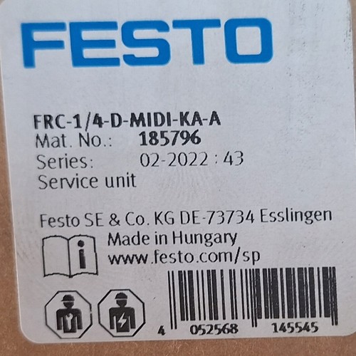 Festo FRC-1/4-D-MIDI-KA-A Air Preparation Unit, G1/4, Filter Regulator Lubricato - Picture 2 of 6