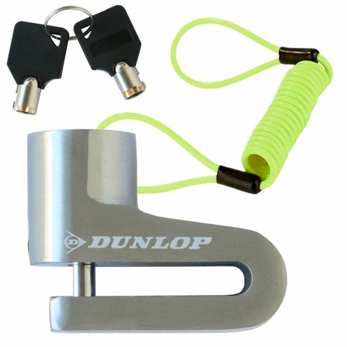 Bremsscheiben Schloss DUNLOP Erinnerungskabel 2 Schlüssel Scheibenbremsen Roller - Bild 11 von 12