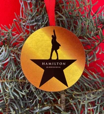Hamilton Star  CHRISTMAS TREE ORNAMENT Gift Exchange Broadway Musical Theater