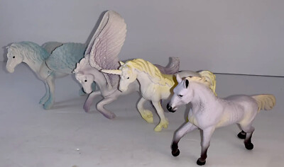 Greenbrier International Inc Pegasus Horse Figure Lot of 3 Plus Terra By Barrat