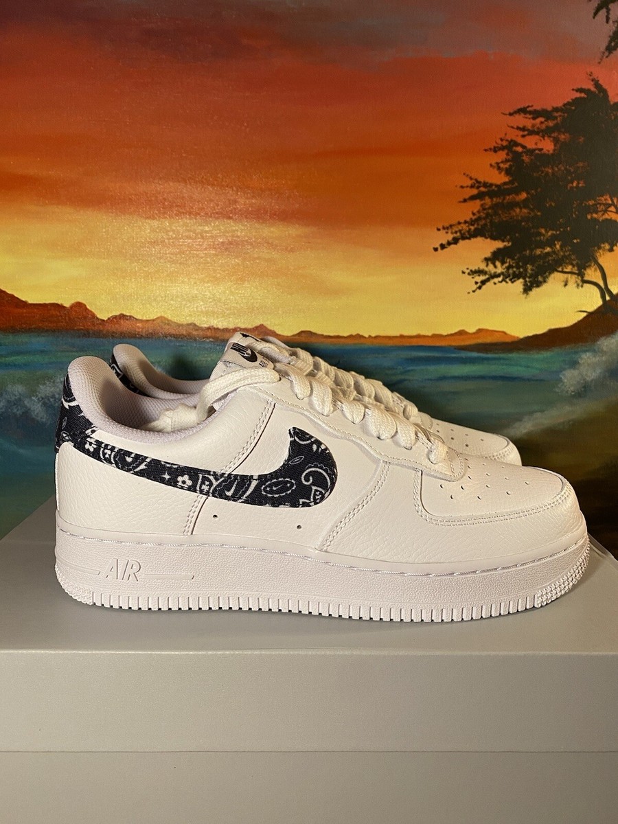 Nike Air Force 1 '07 Essentials Black Paisley W {DH4406-101} WMNS