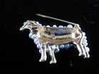 NWOT Womens sheep w/faux pearls rhinestones brooch 2”x1.5” — photo 4