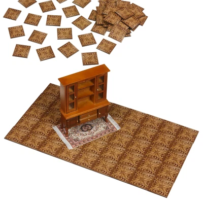 REDUCIO! Dollhouse tiles Dolls House parquet floor Miniature 1:12 scale flooring 25-45pcs