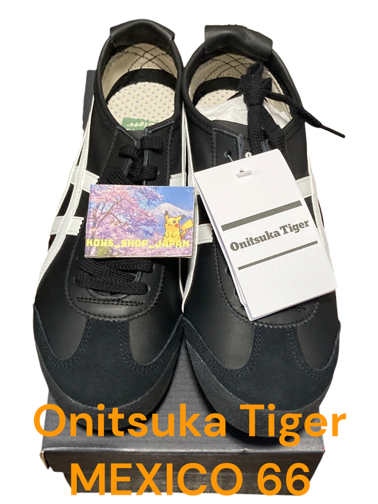 Authentic Onitsuka Tiger MEXICO 66 1183C102 001 BLACK WHITE Low Cut w/box F/J JP