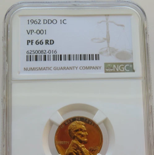 1962-P Lincoln Memorial Cent DDO VP-001 NGC PF 66 RED - Free Shipping! - F#2016