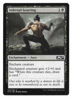 MTG Infernal Scarring Core Set 2019 (M19) Common Magic Card #103/280 Unplayed