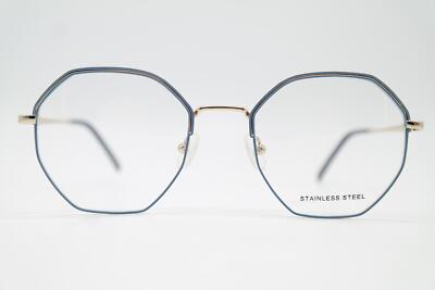 Lunettes FIELMANN OU 25 Bleues Dorées Carrées Monture De Lunettes