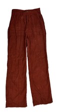 Vintage 70s Womens 12 Wide Whale Corduroy High Rise Wide Leg Pants Hippy Grunge