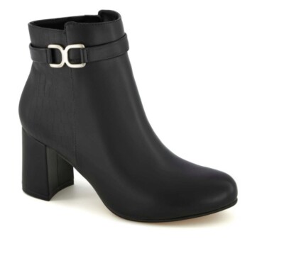 Botas Andrea. Botines Negros De Mujer Al Tobillo