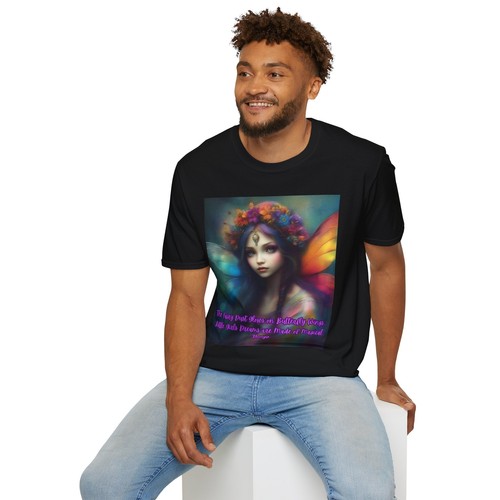 Verzaubertes T-Shirt Damen schwarz "Der Feenstaub leuchtet" Fee launisch süß Gothic - Bild 12 von 12