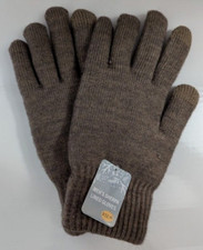 Men's Winter Warm Sherpa Lined Touch Screen Gloves One Size NWT Brown