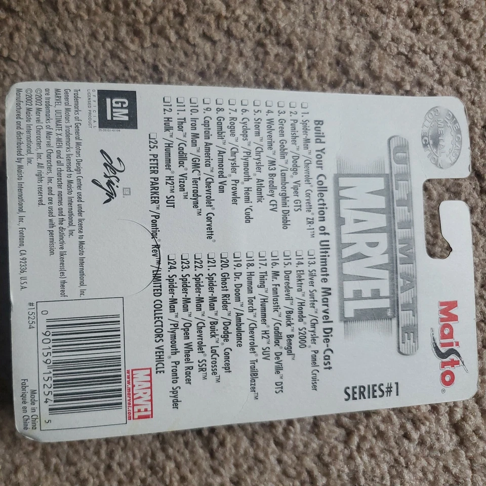 MAISTO ULTIMATE MARVEL SERIES #1 SPIDER-MAN BUICK LACROSSE Foto 2 de 2