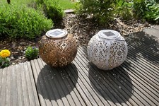 Kugel Solarleuchte Solarlampe Gartenlampe Terrassenlampe Tischlampe, LED Licht