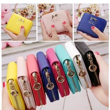 Women Lady Cute Leather Clutch Mini Wallet PU Card Holder Purse Handbag Bag