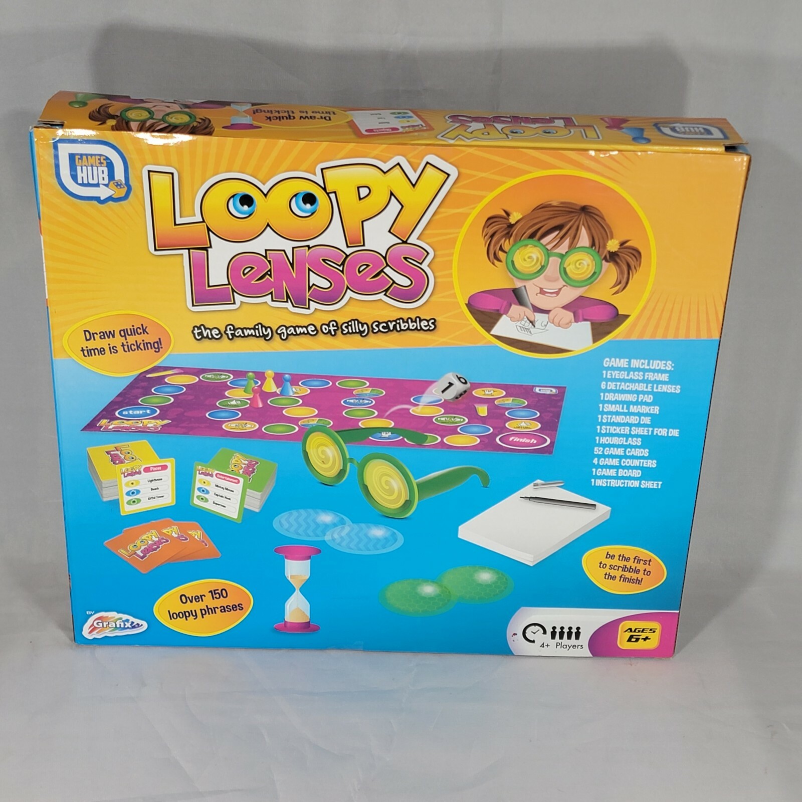 Loopy Lenses Glasses Game Ages 6+ 4+ Players Drawing Used COMPLETE Family  Kids 816201025465 | eBay