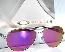NEW Oakley FEEDBACK Chrome AVIATOR Galaxy POLARIZED Magenta Lens Sunglass 4079