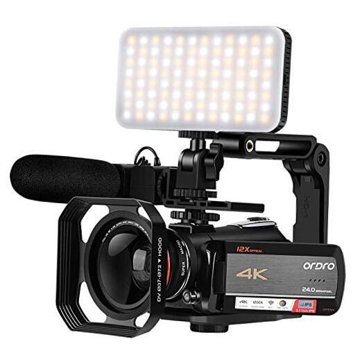 4K Video Camera Camcorder  AC5 UHD Camcorder with 12x Optical Zoom 3.1