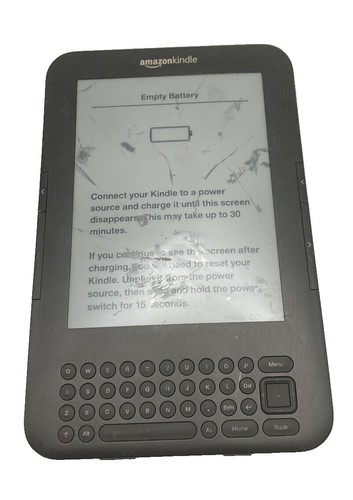 Amazon Kindle Keyboard 3rd Gen D00901 WiFi , Black, | eBay