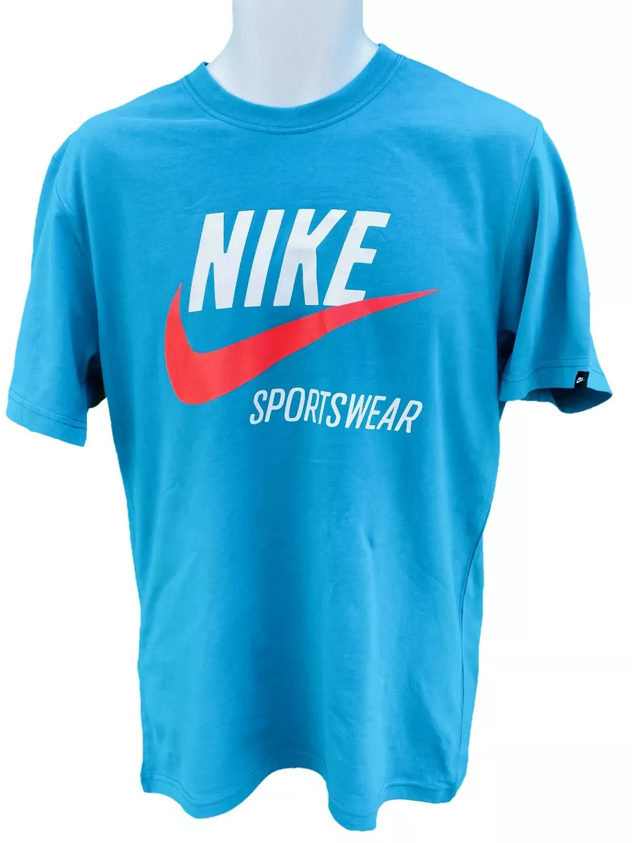 cangrejo amplificación Hacia atrás Nueva Camiseta De Colección Nike Ropa Deportiva NSW Algodón Turquesa M  675911446928 | eBay