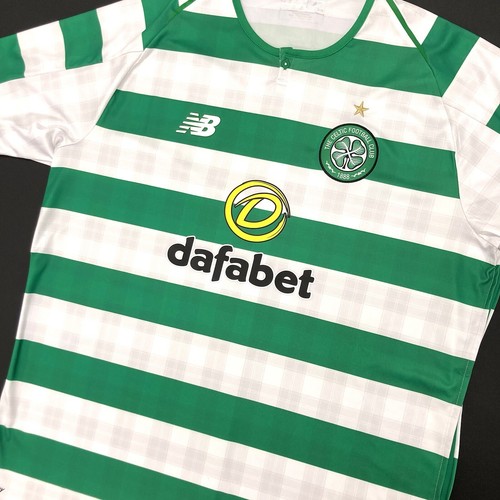 Camiseta de fútbol local Celtic 2018/19 New Balance equipos escoceses aros XL - Imagen 3 de 12