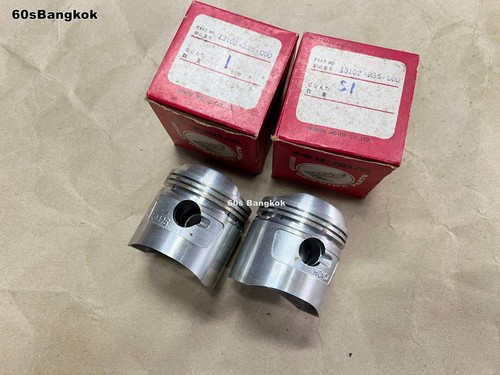 NOS Honda CD175 CA175 CB175 CL175 SL175 Pistone 0,25 P/N 13102-235-000 A coppia - Foto 4 di 9