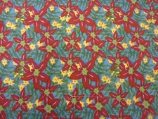 DEBBIE MUMM SOUTHSEA IMPORTS FLORAL PRINT REMNANT 43" W X 75" L
